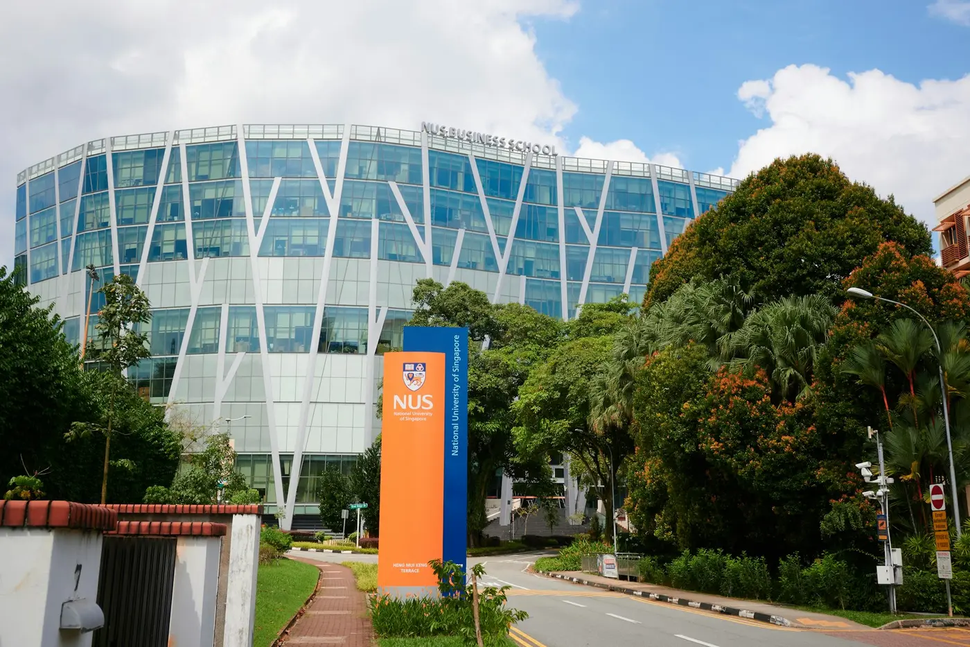 A glass-domed building in Singapore
